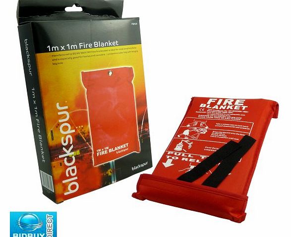 Bid Buy Direct NEW FIRE BLANKET - 1M x 1M - IDEAL FOR KITCHENS, HOMES 
