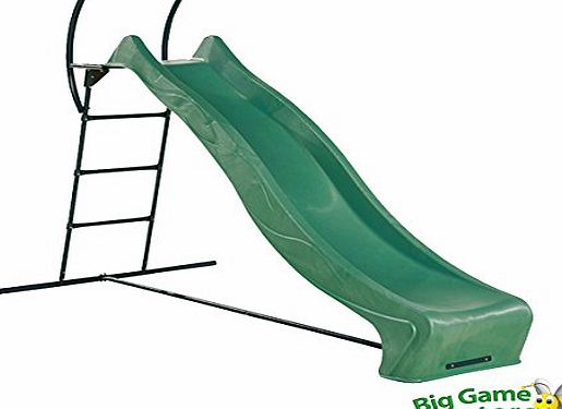 Big Game Hunters Heavy Duty Wavy Garden Slide with Strong Metal Steps - 2.3m slide, 1.2m steps