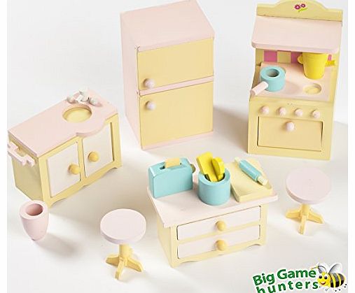 Big Game Hunters Sweetbee Kitchen Dolls House Furniture Accessories - 15  pieces
