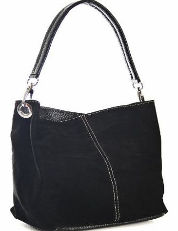 Big Handbag Shop Womens Small Mini Single Strap Hobo Slouch Shoulder Bag (02 Black)