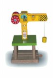 Wooden Train Railway System - Big Yellow Crane (Compatible with leading wooden rail systems) - Wooden Toy