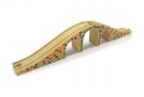 Big Jigs Wooden Train Railway System - Three Arch Bridge (Compatible with leading wooden rail systems) - Wood