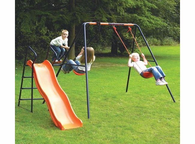 Childrens Garden Swing With Slide Headstrom Saturn Swing Set