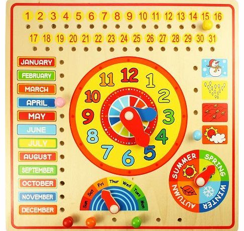 Bigjigs Toys BJ526 Calendar, Clock Days and Months