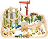 Bigjigs Toys Construction Train Set (114 Piece)
