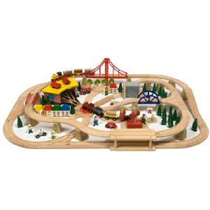 Bigjigs Toys Freight Train Set 130 Piece