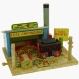Bigjigs Toys Ltd Wooden Train Track Accessories - Sams Steel Works (compatible with other leading brands) - Bigjigs Rail