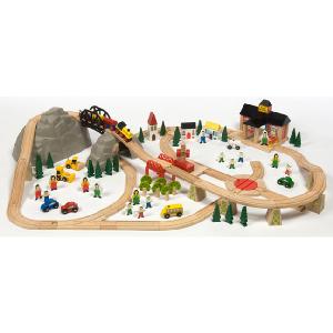 Bigjigs Toys Mountain Railway Set 112 Piece