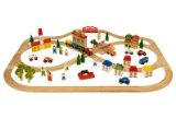 Bigjigs Toys Town And Country Train Set (101 Piece)