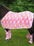 Bijou Pony Wear Bijou Show Rug - 43 - Pink Hearts