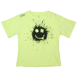 Toddler Boys Billabong Smiley T-Shirt. Yellow