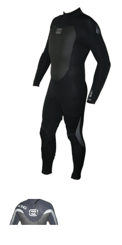 Billabong Foil 5/4/3mm Hooded Steamer Wetsuit 2008