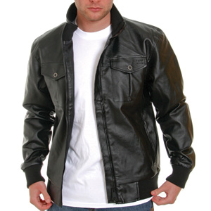 Greaza Mock leather jacket - Black