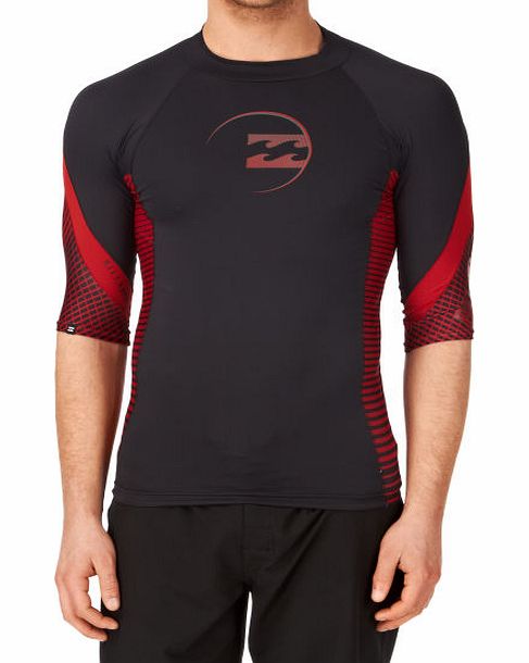 Billabong Mens Billabong Nucleus Short Sleeve Rash Vest -