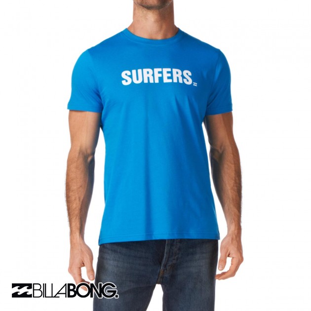 Mens Billabong Surfers T-Shirt - Oceanblue
