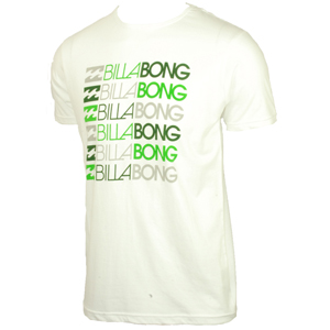 Mens Billabong Duplicate T-Shirt. White