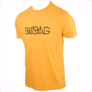 Mens Billabong Revolution T-Shirt. Neon Orange