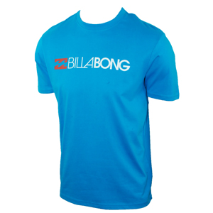 Mens Billabong Trifecta T-Shirt. Acid Blue