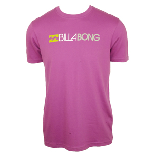 Mens Billabong Triffecta Bright T-Shirt. Purple