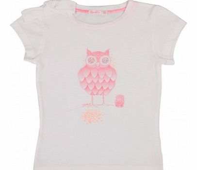 Owl T-shirt White `12 months