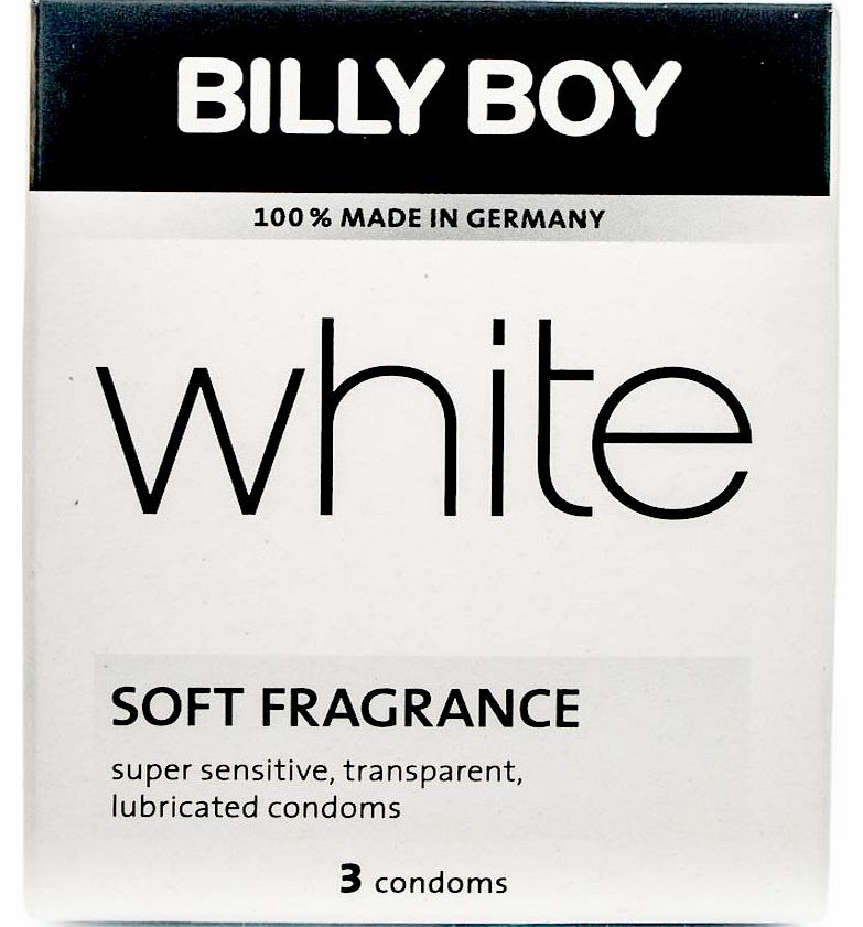 White Condoms 3 Pack