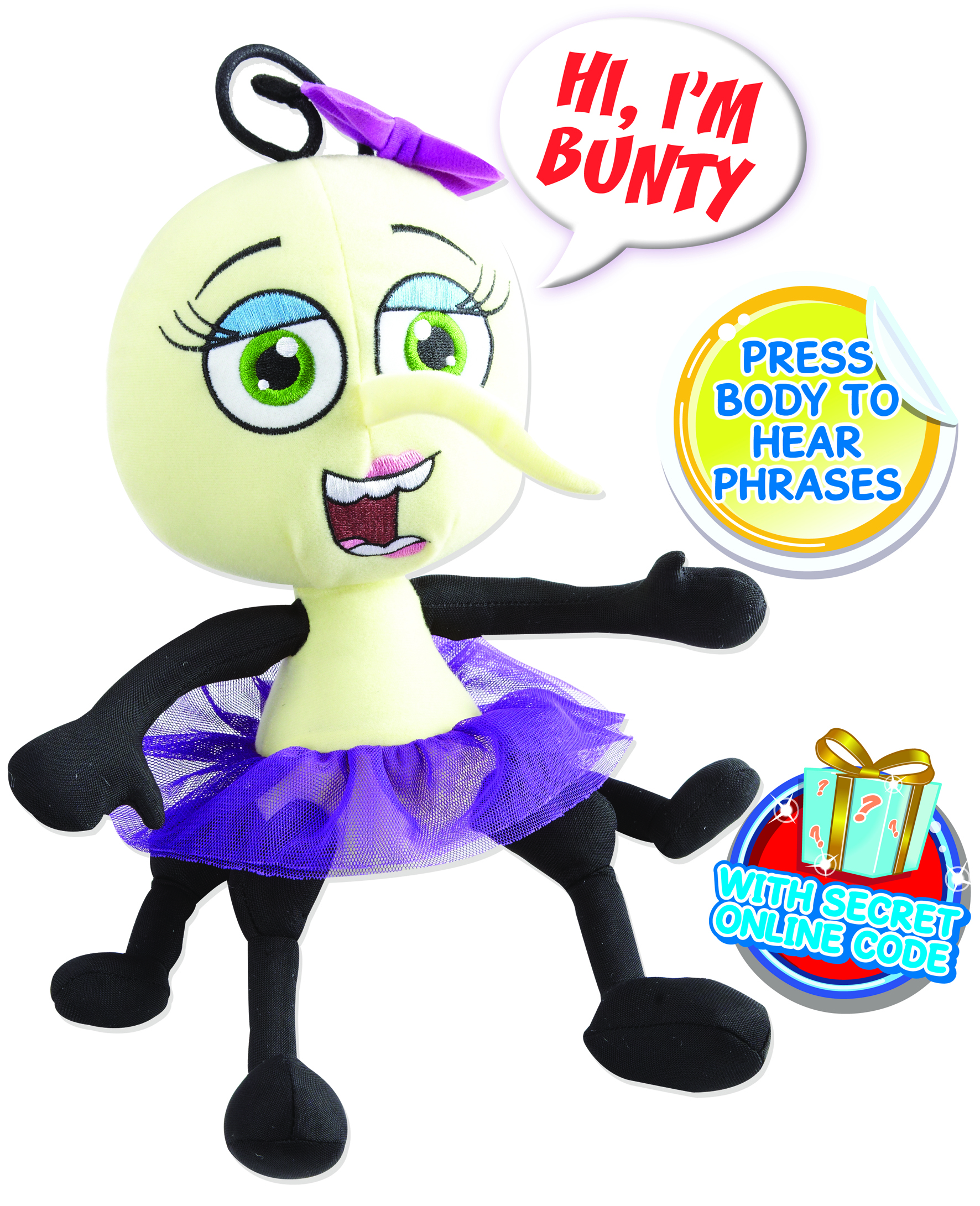 Bin Weevils Binweevils 12` Talking Bunty Plush