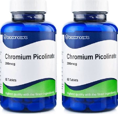 Bioconcepts, 2102[^]0078519 Chromium 200mcg - 120 Tablets