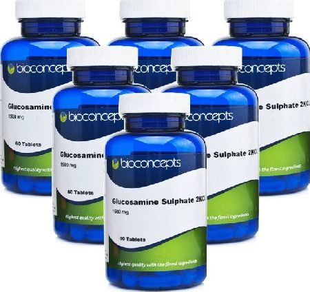 Bioconcepts, 2102[^]0078544 Glucosamine Sulphate 2KCL 1500mg -