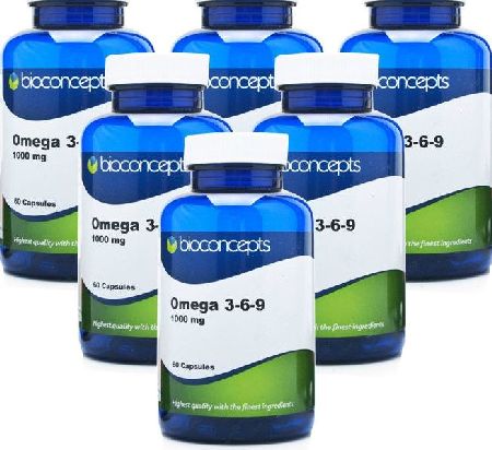 Bioconcepts, 2102[^]0078533 Omega 3-6-9 1000mg - 360 Soft Gel
