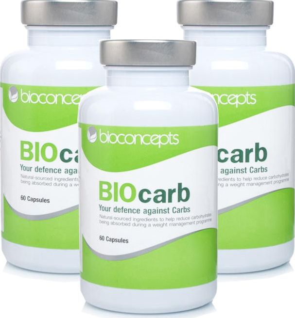 BioDIETS, 2102[^]0070089 BIOCARB Natural Food Supplement - 180 Capsules