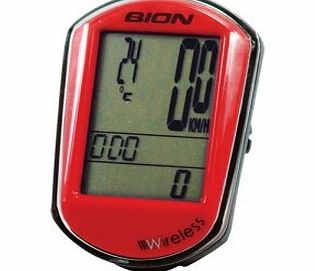 Bion Claud Butler 13 Function Wireless Cycle Computer - Red