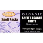 Biona Spelt Organic Lasagne Sheets 250g