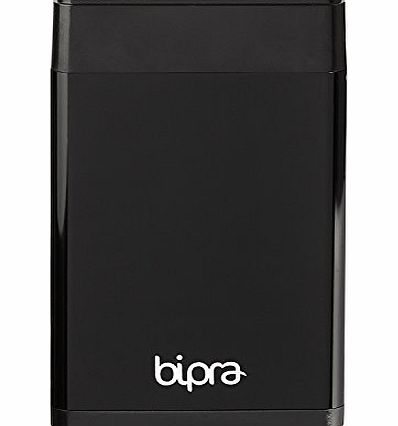 Bipra 100GB 2.5 inch USB 2.0 FAT32 Portable Pocket Size External Hard Drive with One Touch Backup Software - Black