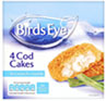 Birds Eye Cod Cakes (4 per pack - 198g) Cheapest