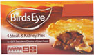 Birds Eye Steak and Kidney Pies (4x155g) Cheapest in Ocado Today!