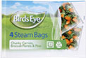 Steam Bags Carrots, Broccoli and Peas