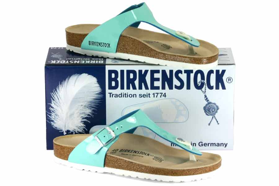 Birkenstock - Gizeh - Turquoise Birko Flor