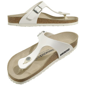 Birkenstock Gizeh Sandals, White, Size 6-6.5/39