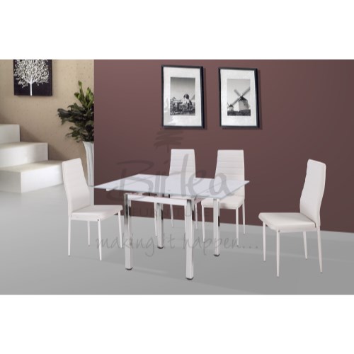 Birlea Furniture Camden Dining Set in White