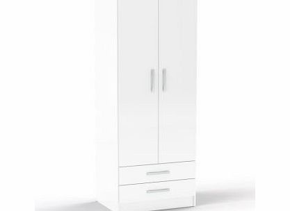 Birlea Lynx 2 Door Combi Robe White