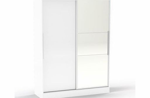 Birlea Lynx 2 Door Sliding Robe W/Mirror White