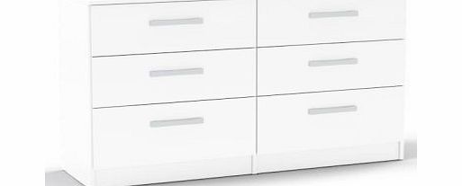 Birlea Lynx 6 Drawer Chest White
