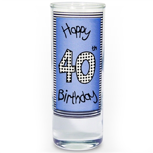 Birthday Blue Shot Glass