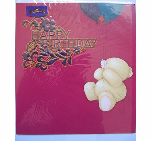Birthday Cards General HALLMARK FOREVER FRIENDS EMBOSSED BALLOONS COLOURFUL BIRTHDAY GREETING CARD