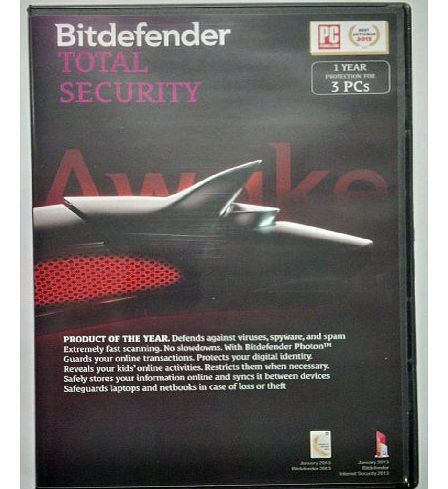 Bit Defender Bitdefender Total Security (2014): 3 User - 1 Year (PC)