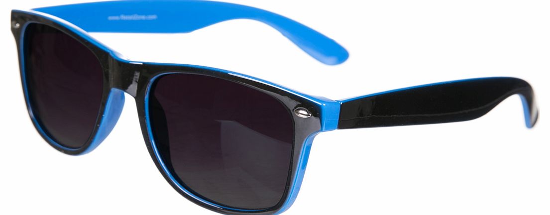 Black And Blue Wayfarer-Sonnenbrille