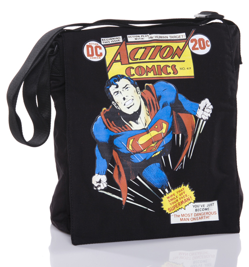 Canvas Superman Folder Bag
