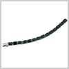 Black Cubic Zirconia Silver Bracelet
