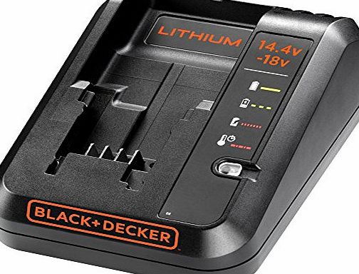BLACK DECKER 14.4-18 V Lithium-Ion 1 A Fast Charger
