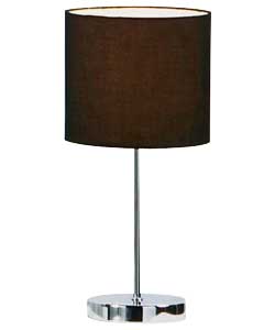 Black Fabric Shade Stick Table Lamp